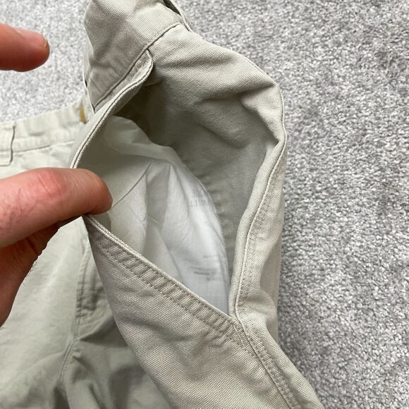 Columbia ROC Chino Shorts Mens 38 Beige Snap Button Flat Front Outdoor 37x10 - Picture 14 of 16